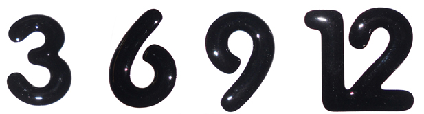 numeri per orologio da parete